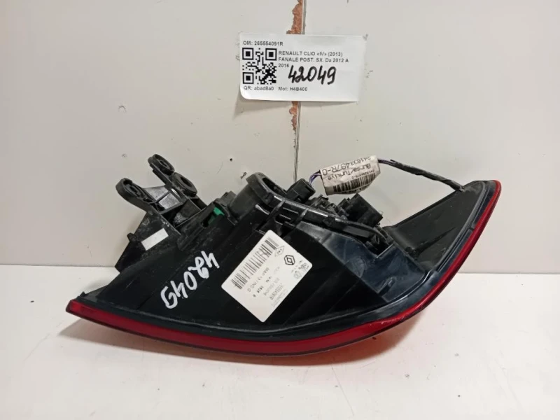 Fanale POST SX 265554091R Renault CLIO IV 2013