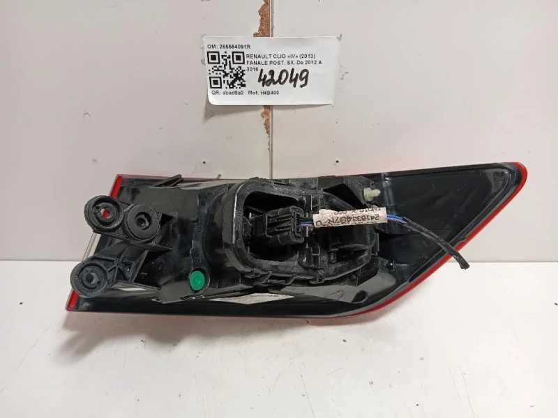 Fanale POST SX 265554091R Renault CLIO IV 2013
