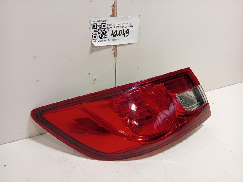 Fanale POST SX 265554091R Renault CLIO IV 2013