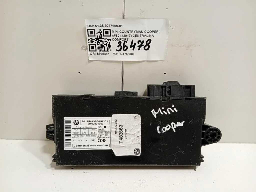 Centralina Comfort 6135-9267609-01 Mini Countryman Cooper F60 2017