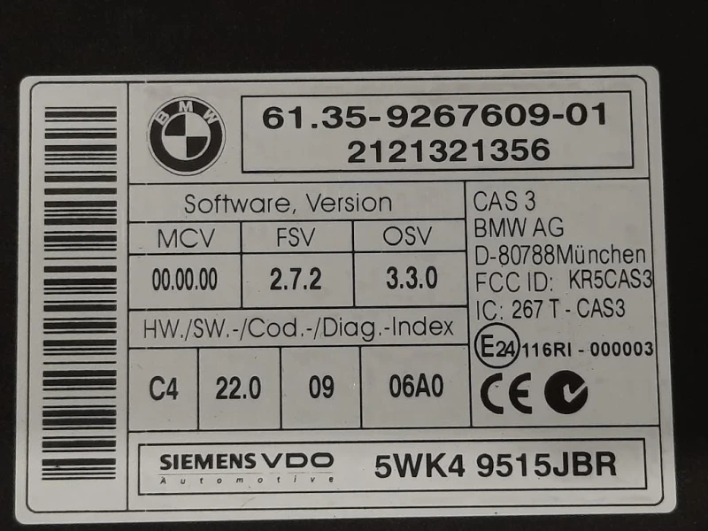 Centralina Comfort 6135-9267609-01 Mini Countryman Cooper F60 2017