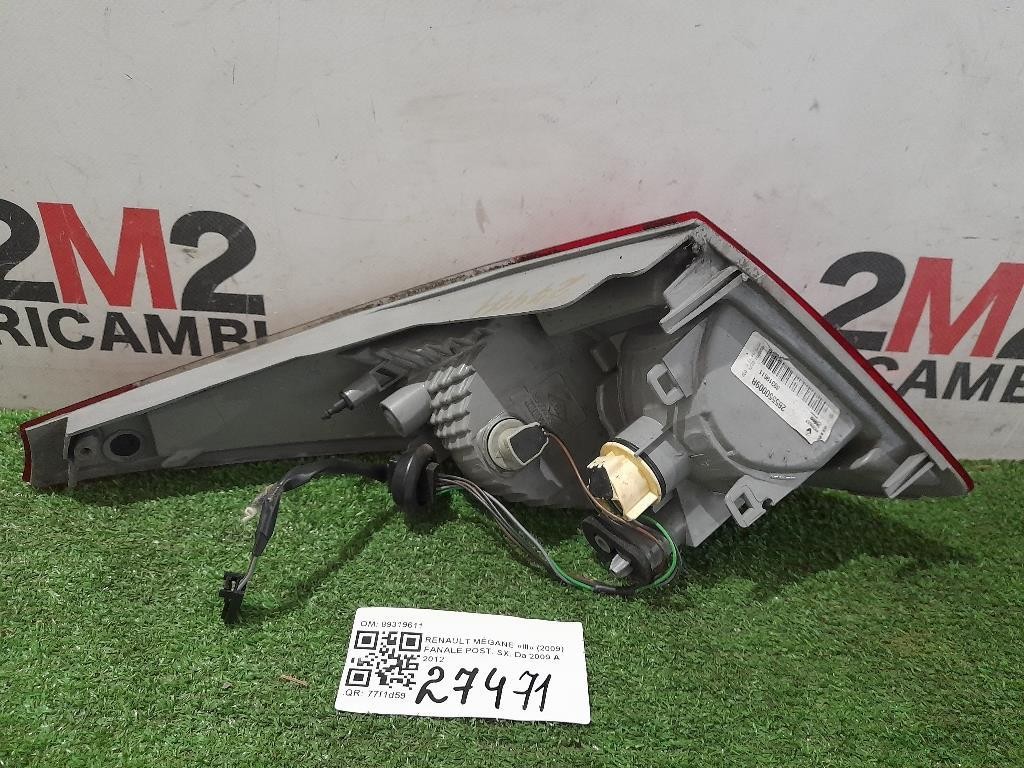 Fanale POST SX 89319611 Renault Mégane III 2009