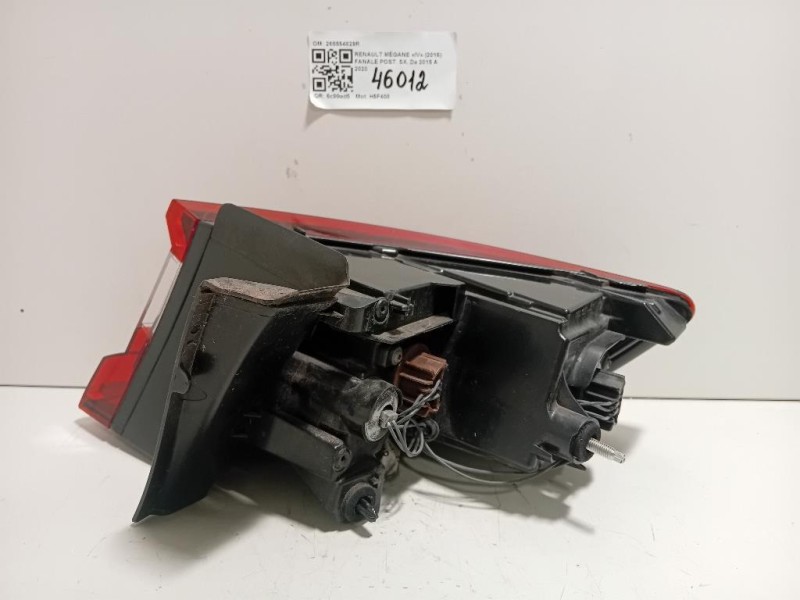 Fanale POST SX 265554829R Renault Mégane IV 2016