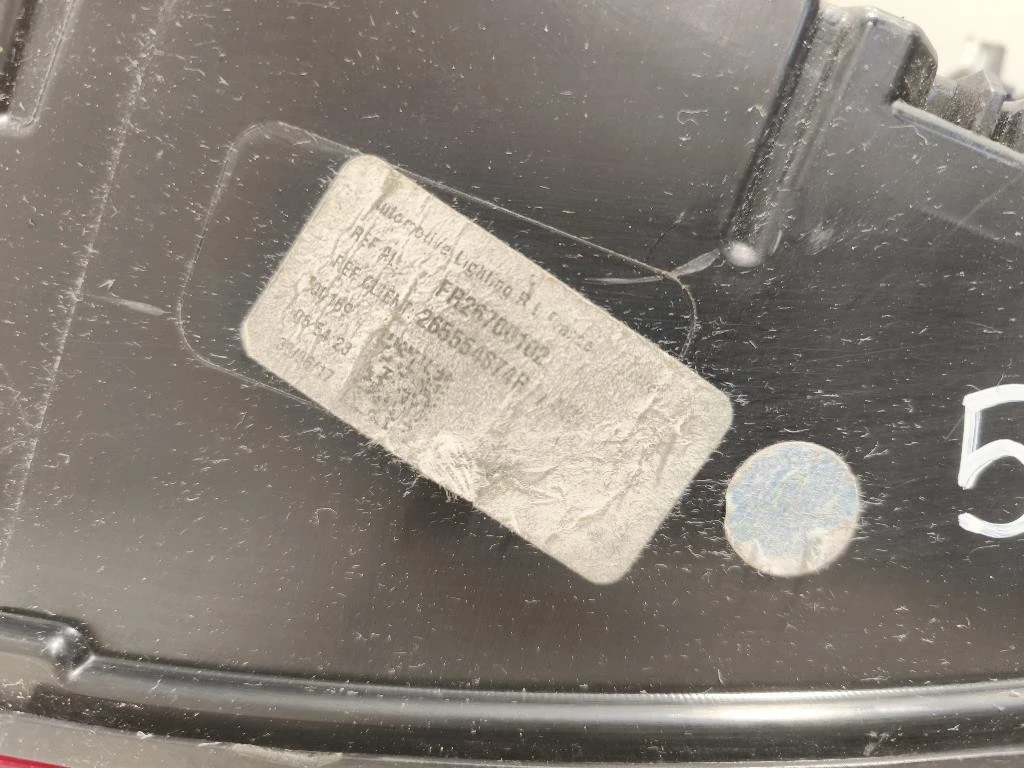 Fanale POST SX 265554874R Renault Mégane IV 2016