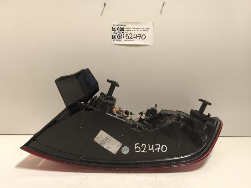 Fanale POST SX 265554874R Renault Mégane IV 2016