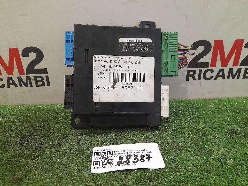 Centralina Comfort 6982115 Mini MINI Cooper R52 Cabrio 2001
