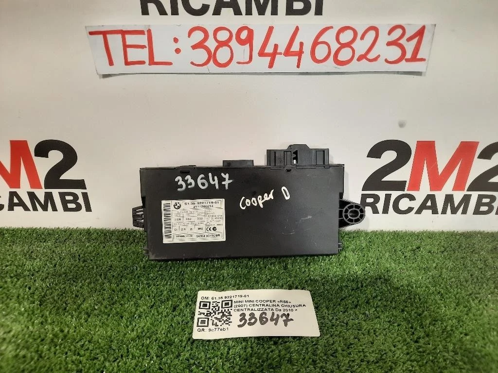 Centralina Comfort 6135922171901 Mini MINI Cooper R56 2007