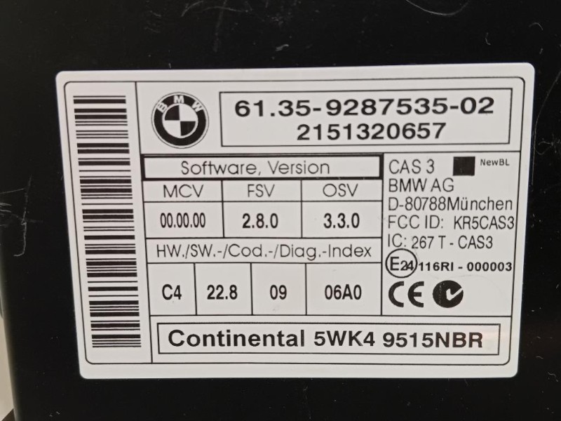 Centralina Comfort 6135-9287535-02 Mini MINI Cooper R56 2007