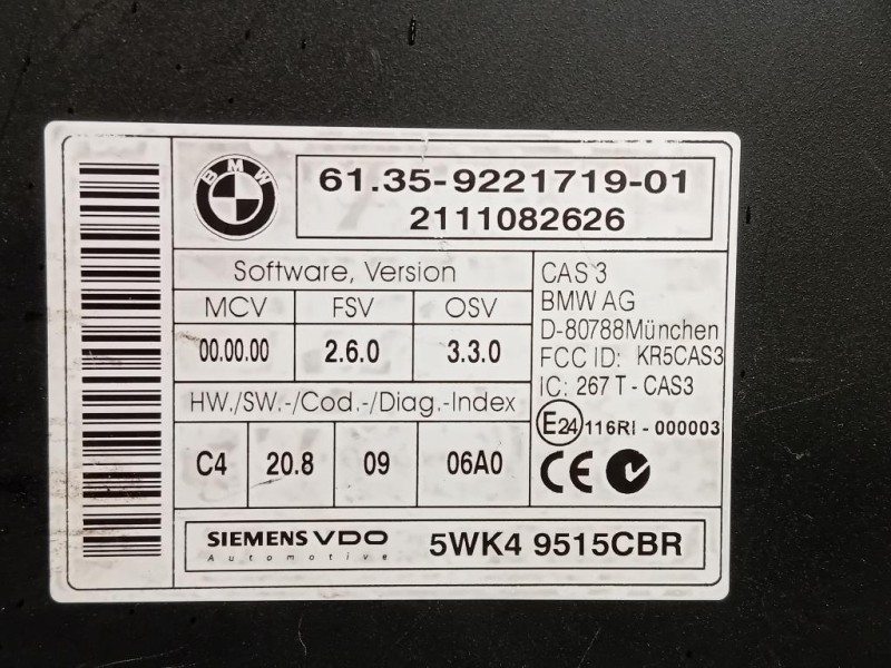 Centralina Comfort 6135-9287535-02 Mini MINI Cooper R56 2007