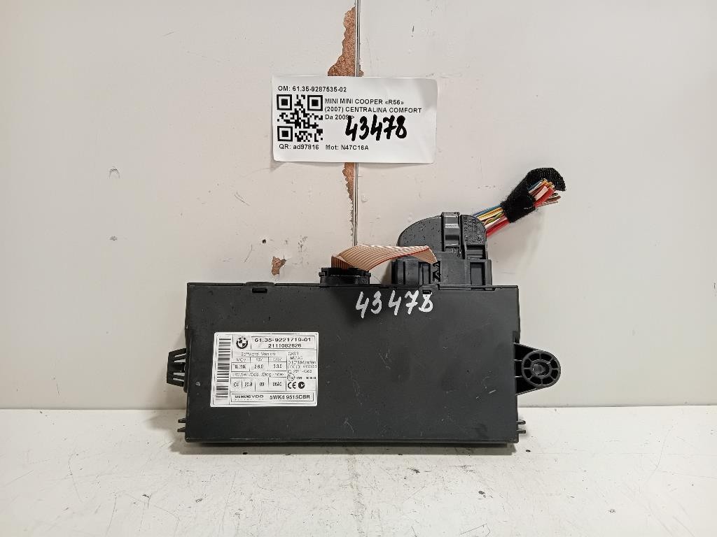 Centralina Comfort 6135-9287535-02 Mini MINI Cooper R56 2007