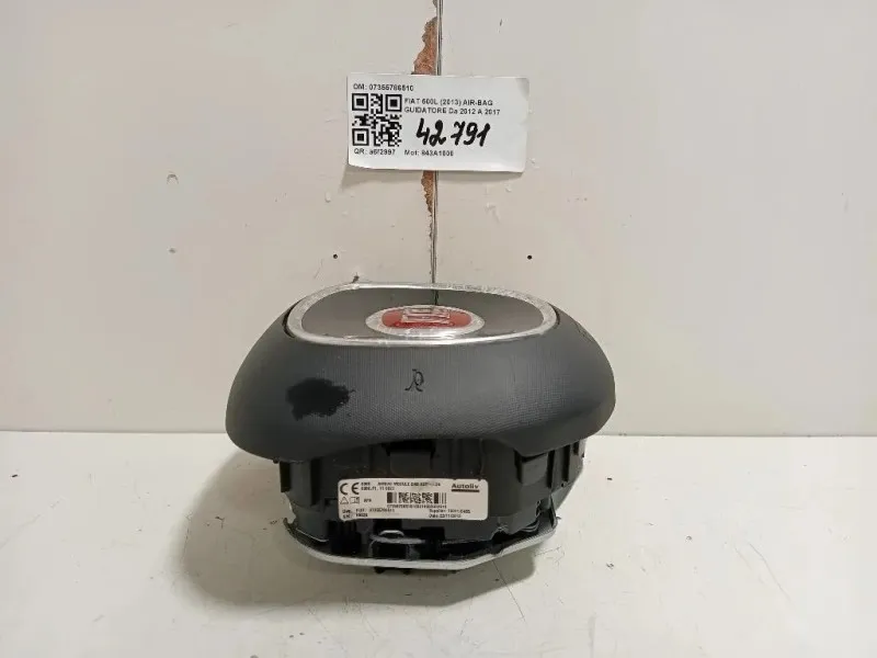 Air-bag Guidatore 07355786510 Fiat 500L 2013