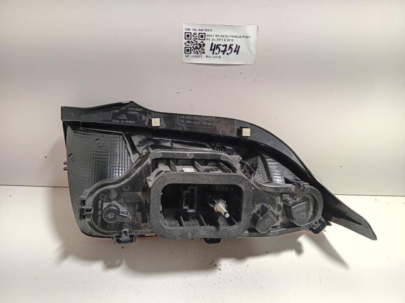 Fanale POST SX 1SL 945 095 K Seat MII 2012