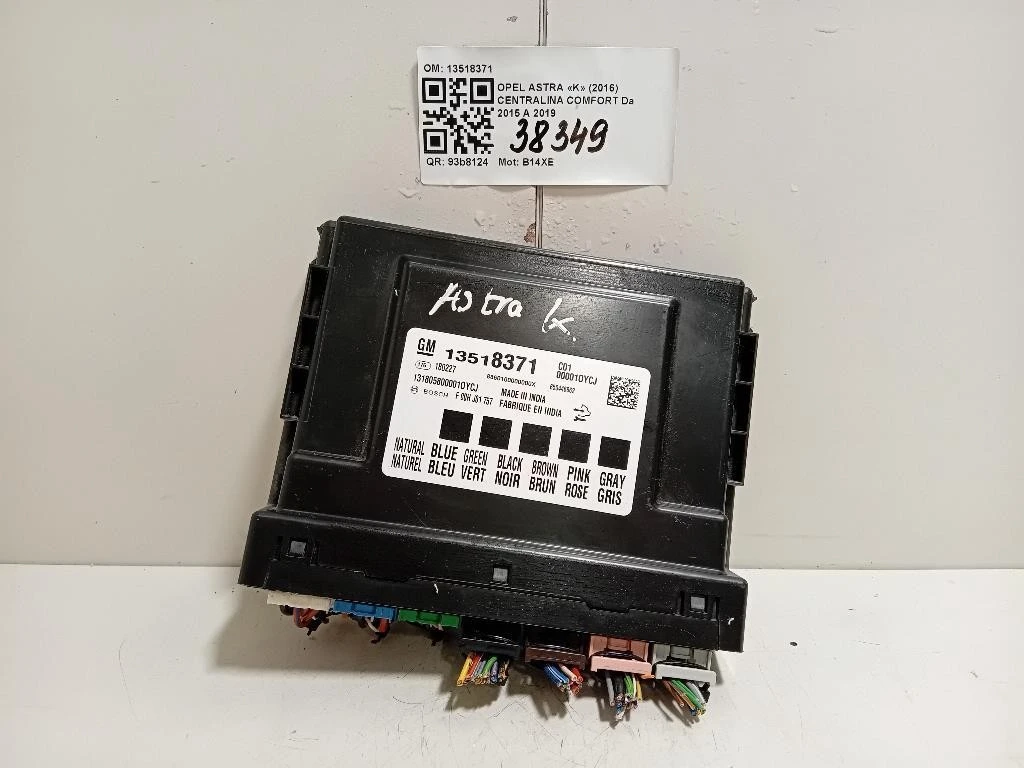 Centralina Comfort 13518371 Opel Astra K 2016