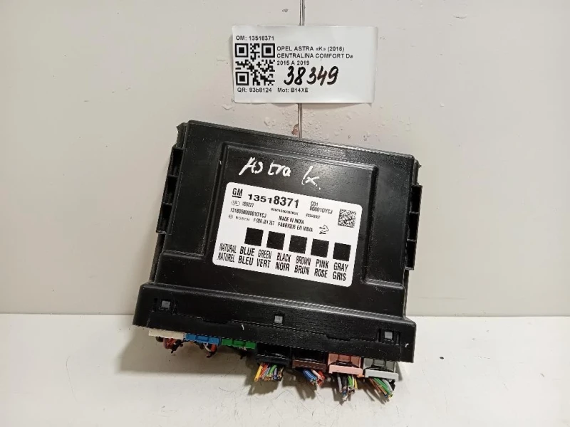 Centralina Comfort 13518371 Opel Astra K 2016
