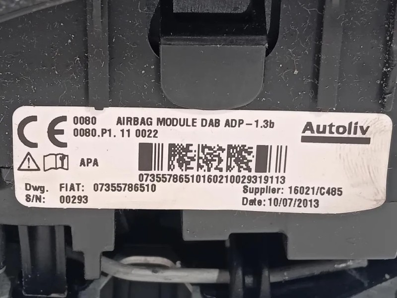 Air-bag Guidatore 07355786510 Fiat 500L 2013