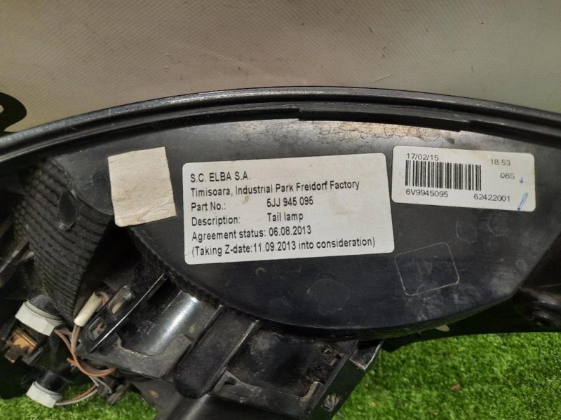 Fanale POST SX 6V9945095 Skoda Fabia NJ3 2014