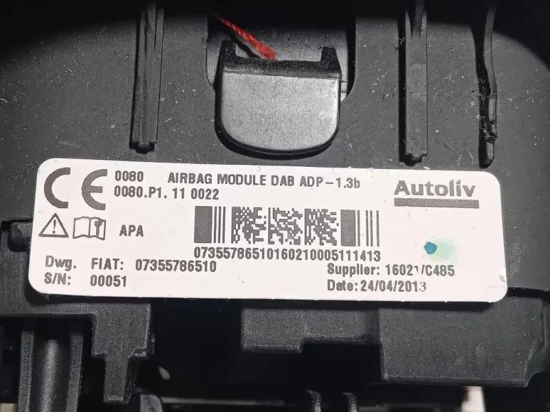 Air-bag Guidatore 07355786510 Fiat 500L 2013