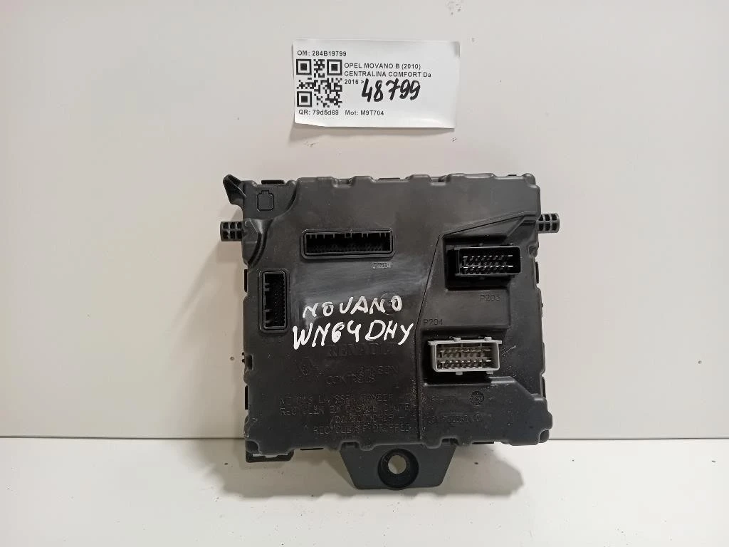 Centralina Comfort 284B19799 Opel Movano B 2010