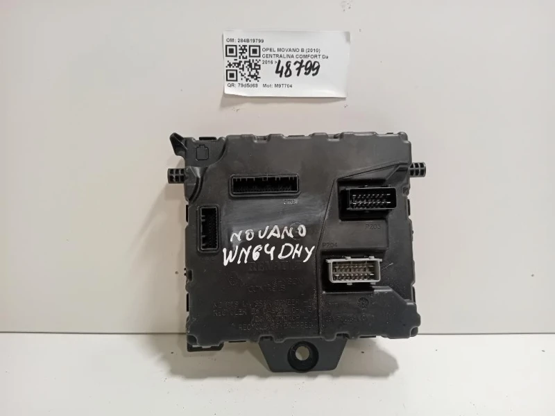 Centralina Comfort 284B19799 Opel Movano B 2010