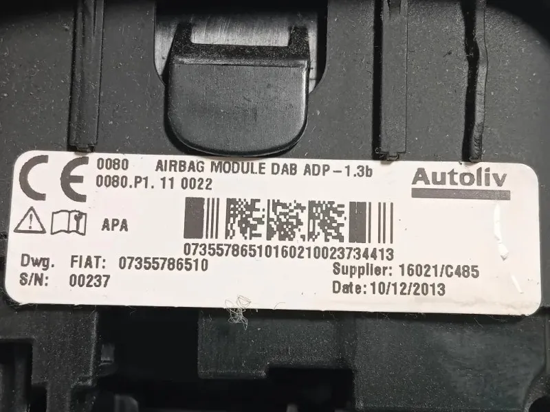 Air-bag Guidatore 735612116 Fiat 500L 2013