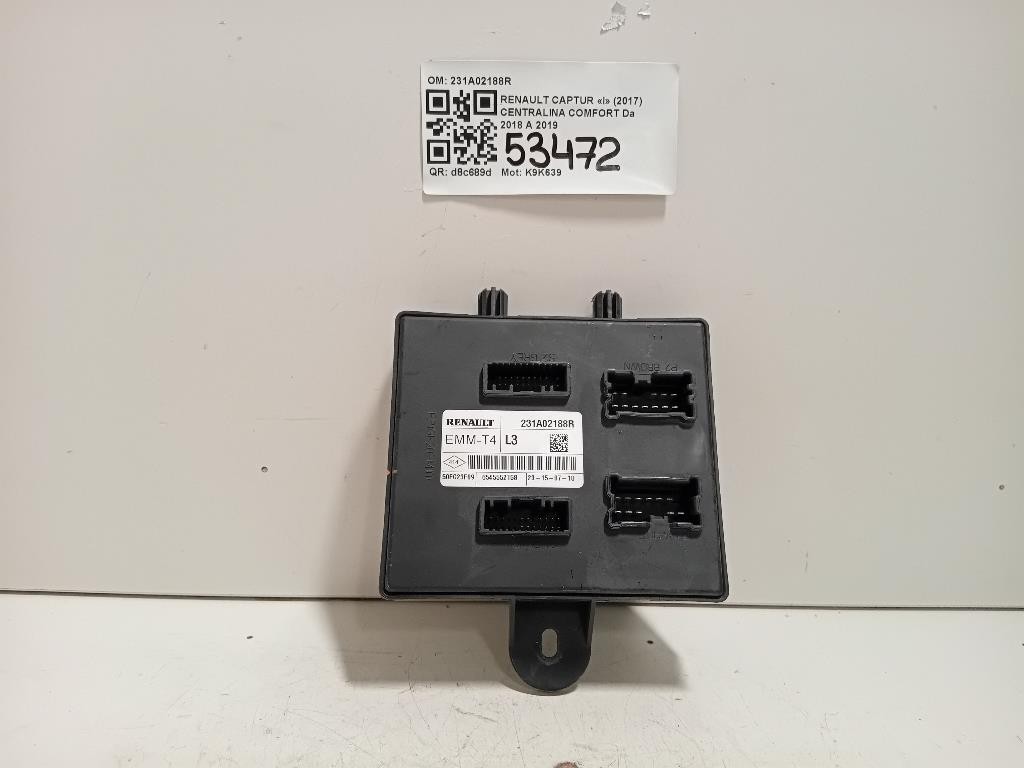 Centralina Comfort 231A02188R Renault Captur I 2017