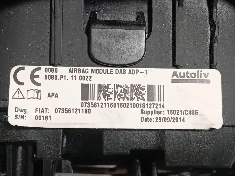 Air-bag Guidatore 735612116 Fiat 500L 2013