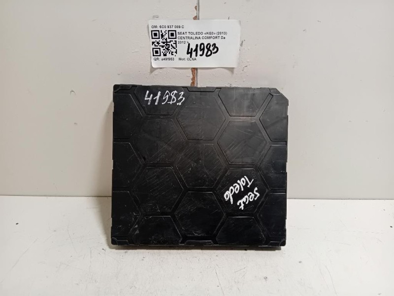 Centralina Comfort 6C0 937 089 C Seat Toledo KG3 2013