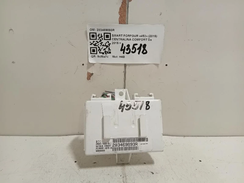 Centralina Comfort 283469893R MODULO CONTROLLO COMFORT Smart Forfour 453 2015