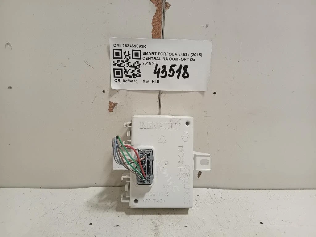 Centralina Comfort 283469893R MODULO CONTROLLO COMFORT Smart Forfour 453 2015