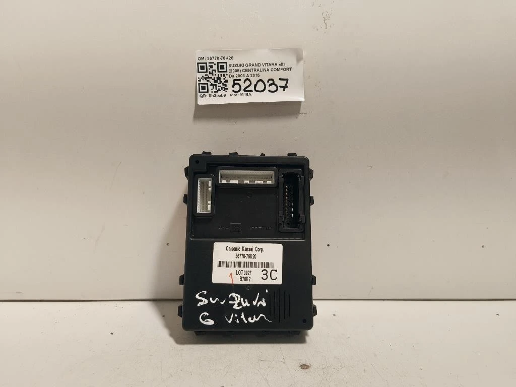 Centralina Comfort 36770-76K20 Suzuki Grand Vitara II 2005