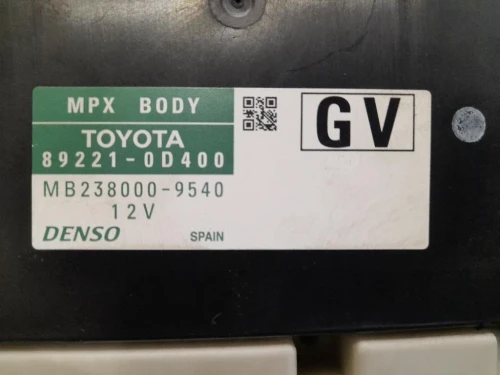 Centralina Comfort 89221-0D400 Toyota Yaris IV 2012