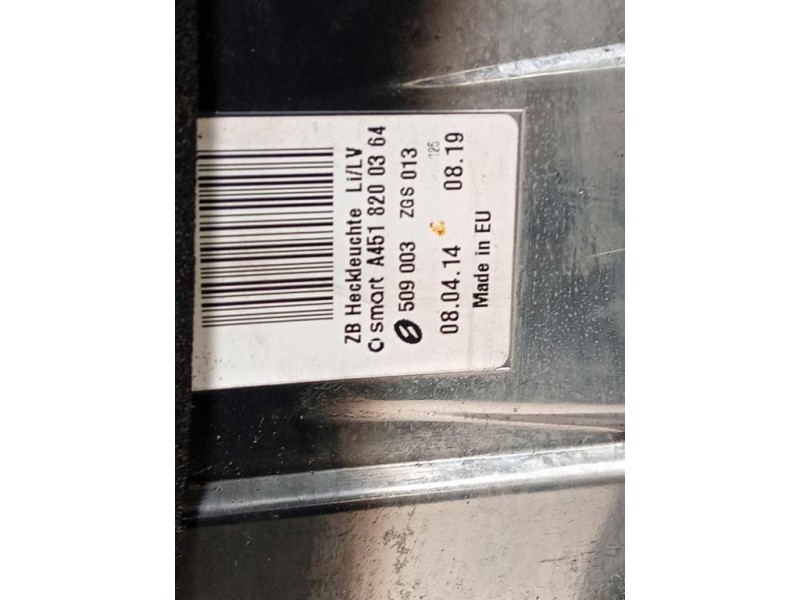 Fanale POST SX A4518200364 Smart Fortwo Cabrio 451 2010