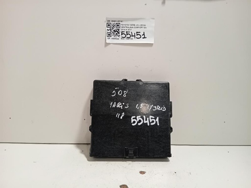 Centralina Comfort 89981-0D161 Toyota Yaris IV 2014