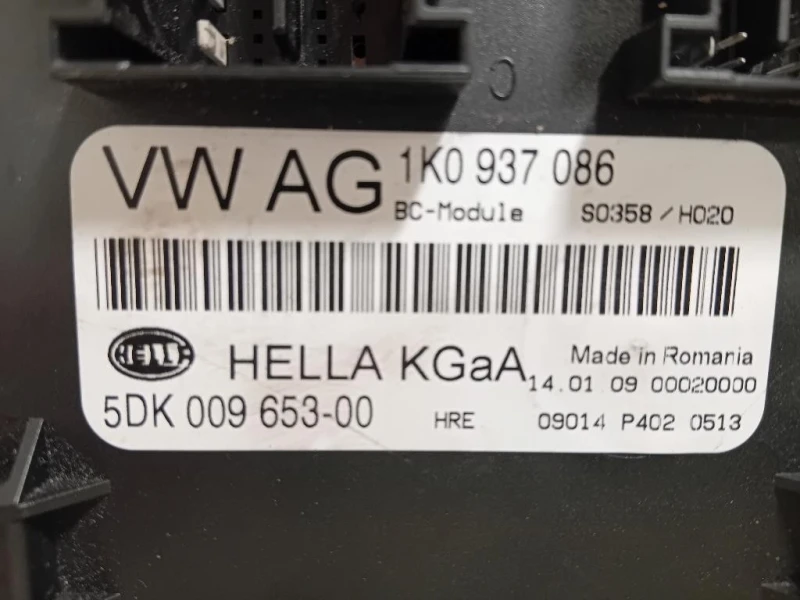 Centralina Comfort 1K0937086 Volkswagen GOLF VI 2009