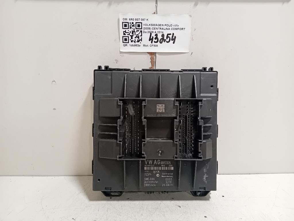 Centralina Comfort 6R0 937 087 K Volkswagen POLO VI 2009