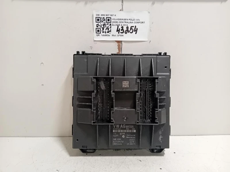 Centralina Comfort 6R0 937 087 K Volkswagen POLO VI 2009