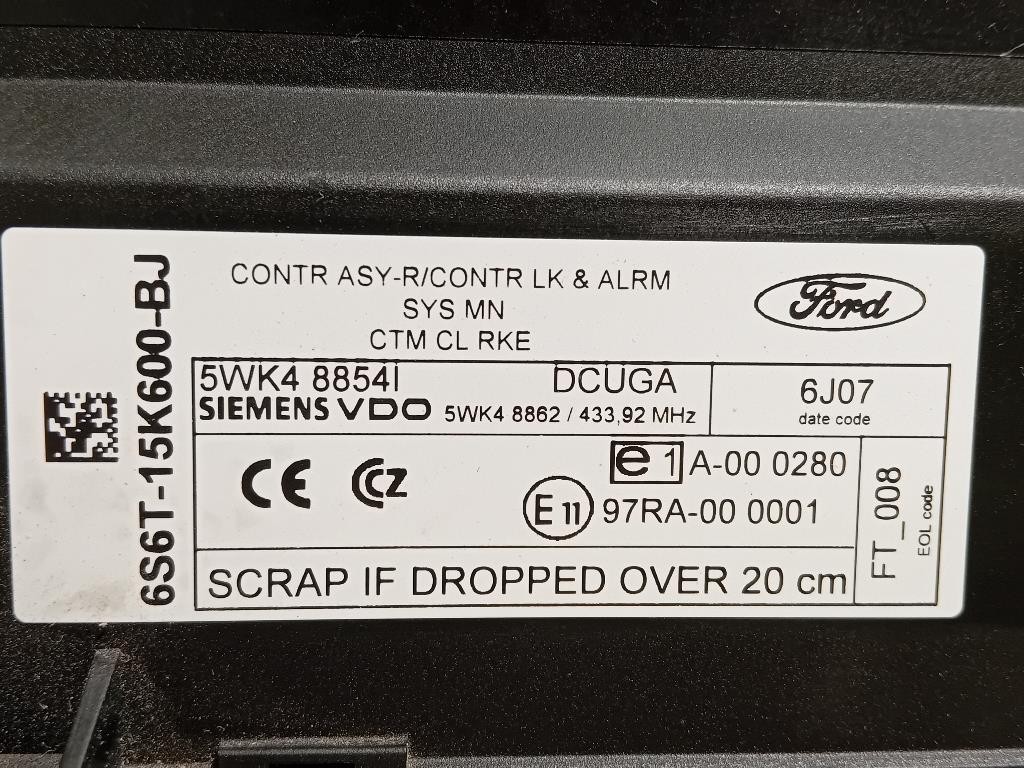Air-bag Guidatore BP15271772C9 Ford Ranger IV 2019