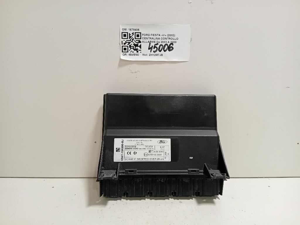 Centralina Controllo Allarme 1678406 Ford Fiesta V 2002