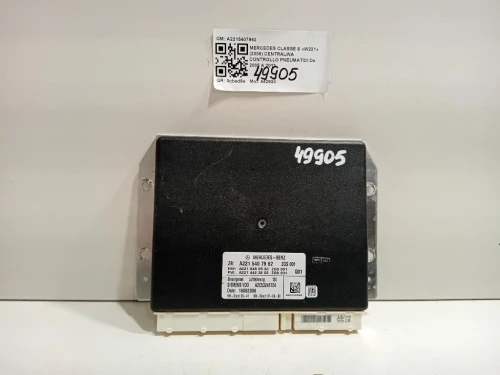 Centralina Controllo Pneumatici A2215407962 Mercedes Classe S W221 2006