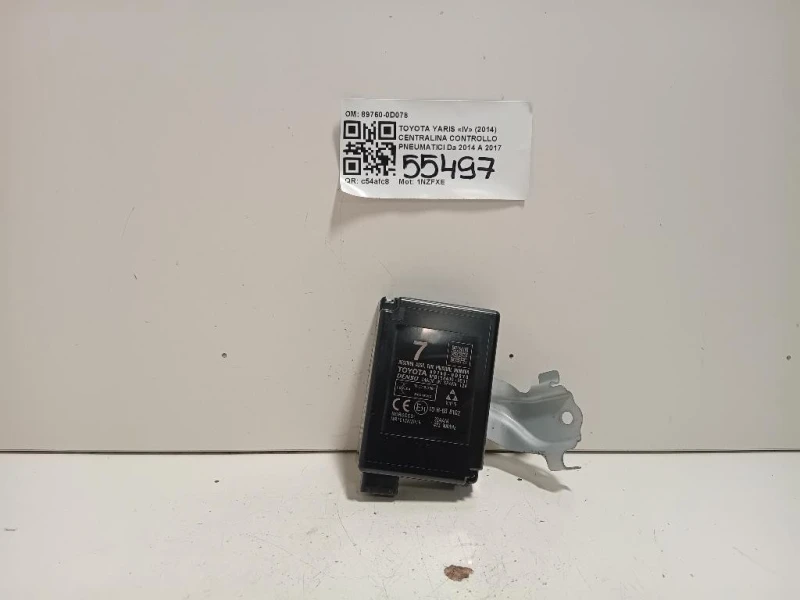 Centralina Controllo Pneumatici 89760-0D078 Toyota Yaris IV 2014