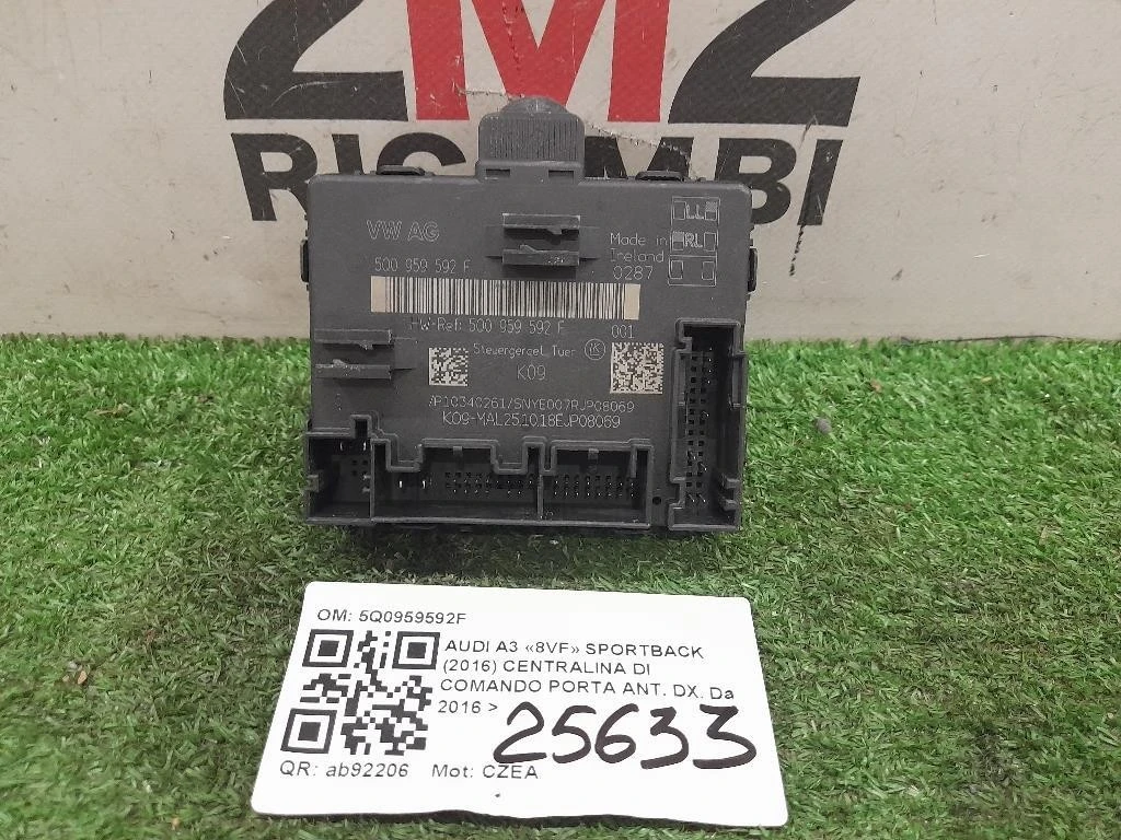 Centralina DI Comando Porta ANT DX 5Q0959592F Audi A3 8VF Sportback 2016