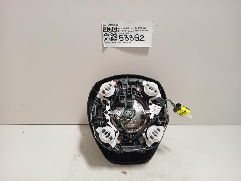 Air-bag Guidatore 62557050G Bmw Serie 1 F20 Berlina 2012