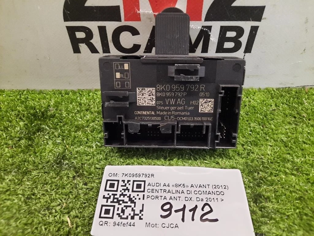 Centralina DI Comando Porta ANT DX 8K0959792R Audi A4 8K5 Avant 2012