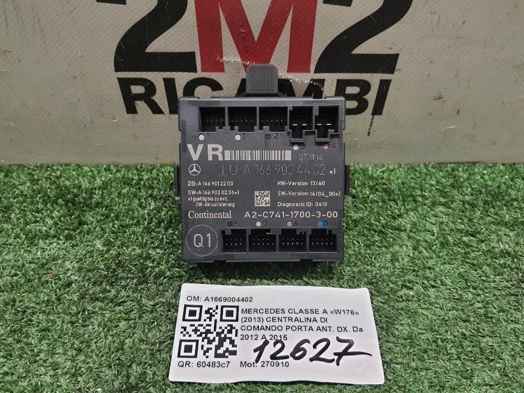 Centralina DI Comando Porta ANT DX A1669004402 Mercedes Classe A W176 2013
