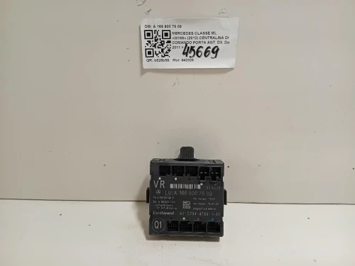 Centralina DI Comando Porta ANT DX A 166 900 76 09 Mercedes Classe ML W166 2012