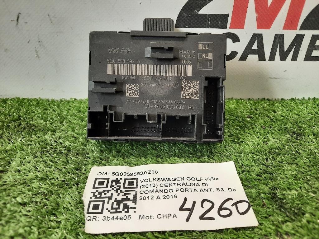 Centralina DI Comando Porta ANT SX 5Q0959593A SINISTRA Volkswagen GOLF VII 2013