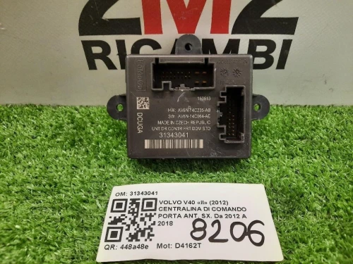 Centralina DI Comando Porta ANT SX 31343041 Volvo V40 II 2012