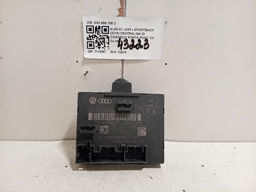 Centralina DI Comando Porta POST DX 8X0 959 795 D Audi A1 8XF Sportback 2015