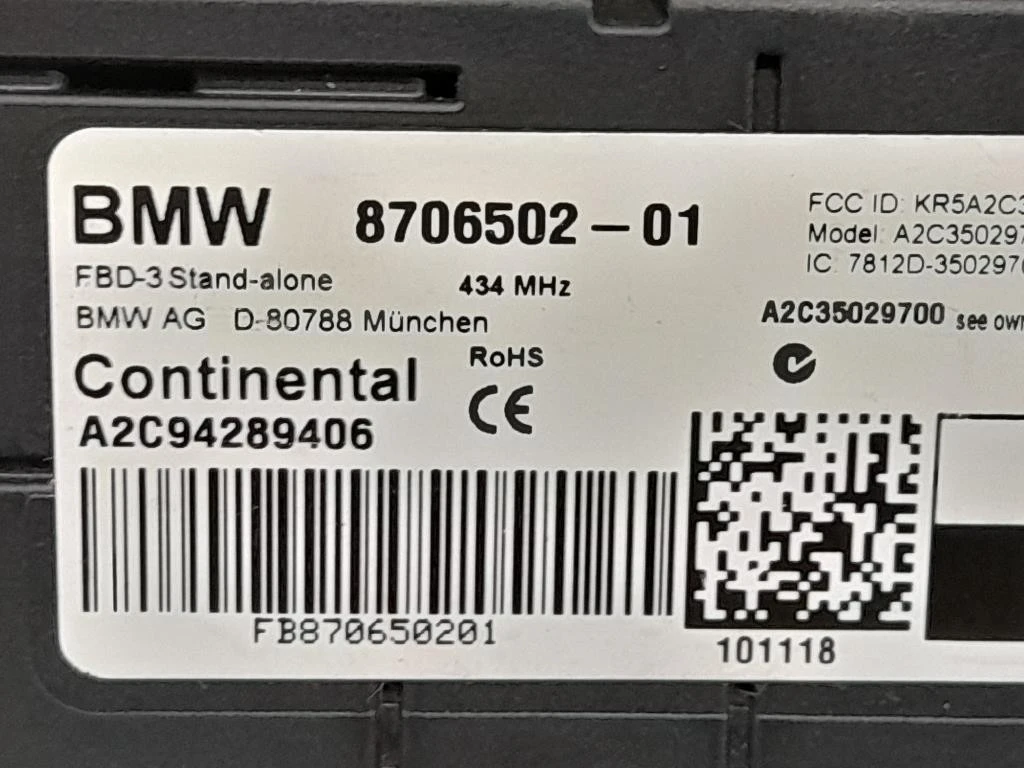 Centralina Elettronica AC Bmw Serie 2 F22 Coupe 2014
