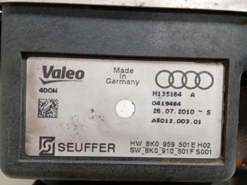 Centralina Elettroventola 8K0 959 501 E Audi A4 8K2 2008